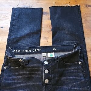 J. Crew Black Ankle Cropped Jeans Modern Style